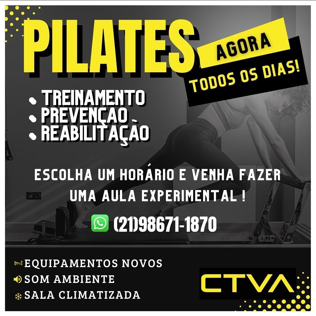 Pilates todos os dias no CTVA: treinamento, prevenção e reabilitação